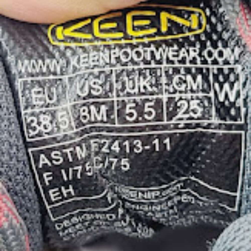 Keen Women's Black Pink Flint Low Steel Toe Athletic Work Shoe Size‎ 8M - Picture 6 of 7